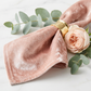 Velvet 20"x20" Linen Napkin - Blush/Rose Gold - CV Linens