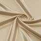 Lifestyle_Detail_Champagne Lamour Satin Round Tablecloth Size: 120 in