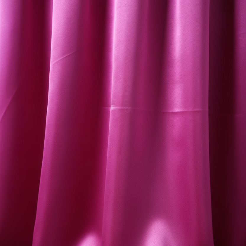 Lifestyle_Detail_Fuchsia Satin Round Tablecloth Size: 132 in