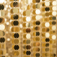 Lifestyle_Detail_Gold Large Payette Sequin Drape/Backdrop panel Size: 10 ft H X 52 in W