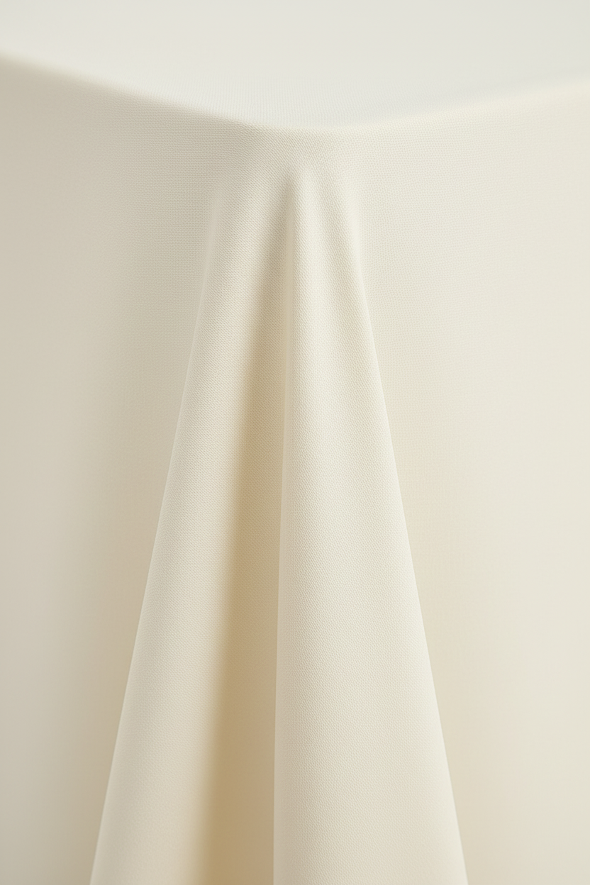 Ivory Premium Polyester King 108”x156” Rectangular Tablecloth - CV