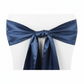 Lifestyle_Detail_Navy Blue Standard Satin Chair Sash Size: 6 X 108 inShot