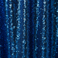 Lifestyle_Detail_Royal Blue Glitz Sequins Round Tablecloth Size: 132 in