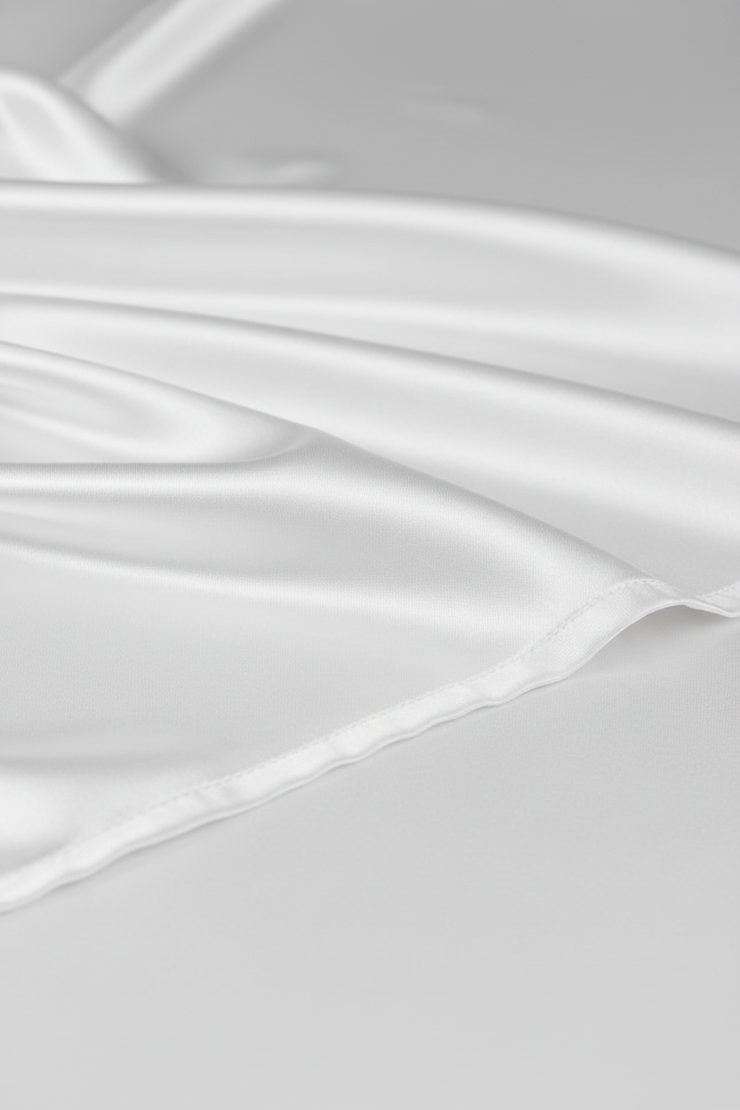 Lifestyle_Detail_White Lamour Satin Napkin Size: 20 X 20 in