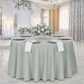 Premium Polyester 108" Round Tablecloth - Gray/Silver - CV Linens