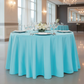 Aqua Blue Premium Polyester 120" Round Tablecloth | Wedding | Event | Wholesale by CV Linens