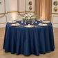 Navy Blue Premium Polyester 120" Round Tablecloth | Wedding | Event | Wholesale by CV Linens