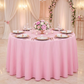 Pink Economy Polyester 120" Round Tablecloth | Wedding | Event | Wholesale by CV Linens