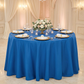 Royal Blue Economy Polyester 120" Round Tablecloth | Wedding | Event | Wholesale by CV Linens