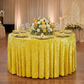 Velvet 120" Round Tablecloth - Canary Yellow - CV Linens