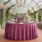 Velvet 120" Round Tablecloth - Mulberry - CV Linens
