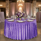 Velvet 120" Round Tablecloth - Purple - CV Linens