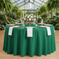 Emerald Green Round Premium Polyester Tablecloth Size: 132 in | Wedding | Event | Wholesale by CV Linens