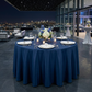 Navy Blue Premium Polyester 132" Round Tablecloth | Wedding | Event | Wholesale by CV Linens