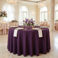 Eggplant/Plum Round Premium Polyester Tablecloth Size: 132 in | Wedding | Event | Wholesale by CV Linens
