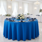 Royal Blue Round Premium Polyester Tablecloth Size: 132 in | Wedding | Event | Wholesale by CV Linens