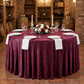 Velvet 132" Round Tablecloth - Burgundy - CV Linens