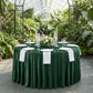 Velvet 132" Round Tablecloth - Emerald Green - CV Linens