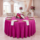 Velvet 132" Round Tablecloth - Magenta - CV Linens