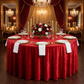 Velvet 132" Round Tablecloth - Red - CV Linens