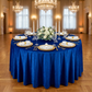 Velvet 132" Round Tablecloth - Royal Blue - CV Linens