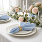 Premium Polyester Napkin 20"x20" - Dusty Blue - CV Linens