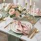 Velvet 20"x20" Linen Napkin - Blush/Rose Gold - CV Linens