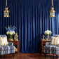 Spandex 4-way Stretch Drape Curtain 10ft H x 60" W - Navy Blue - CV Linens