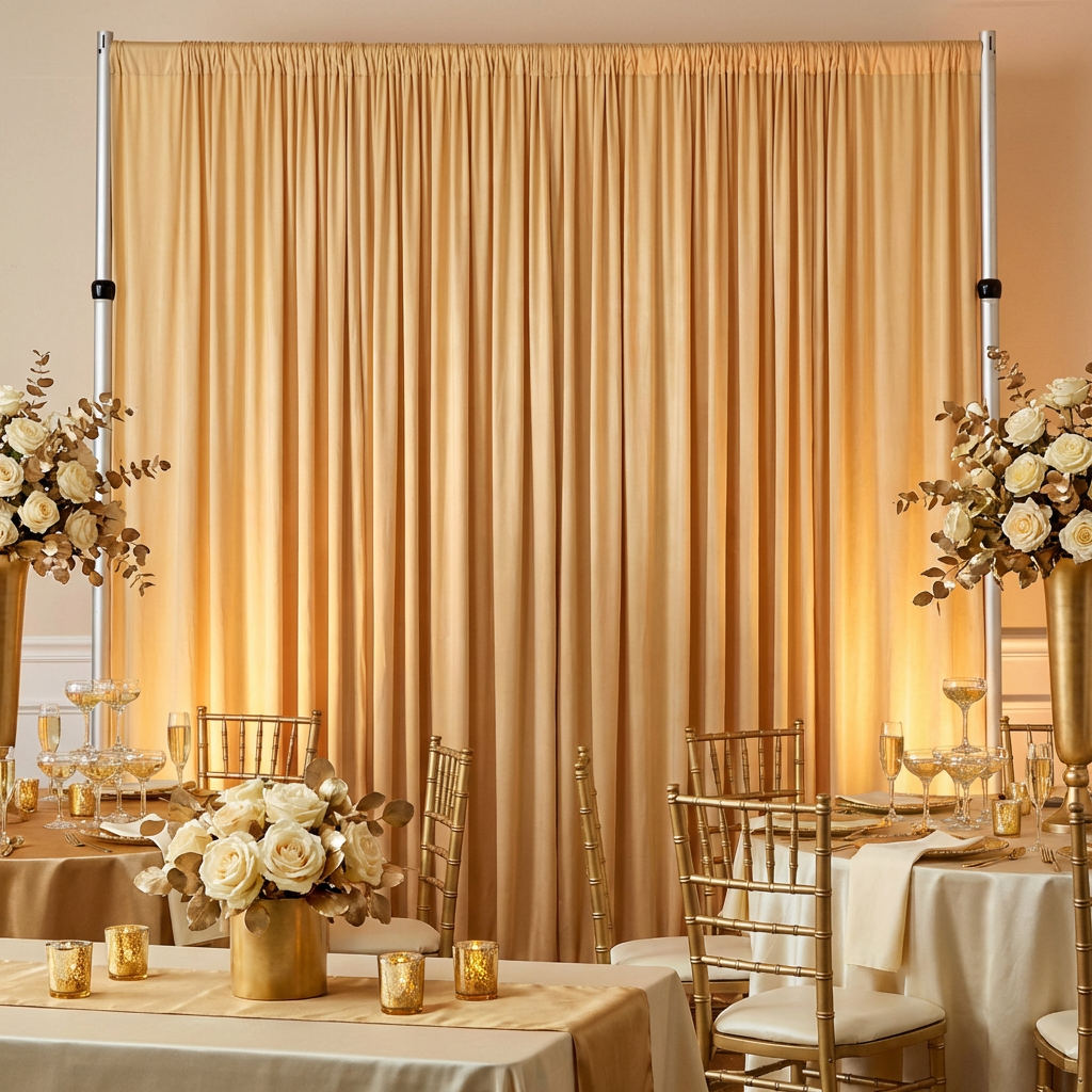 Spandex 4-way Stretch Drape Curtain 12ft H x 60