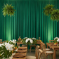 Spandex 4-way Stretch Drape Curtain 12ft H x 60" W - Emerald Green - CV Linens