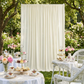 Spandex 4-way Stretch Drape Curtain 12ft H x 60" W - Ivory - CV Linens