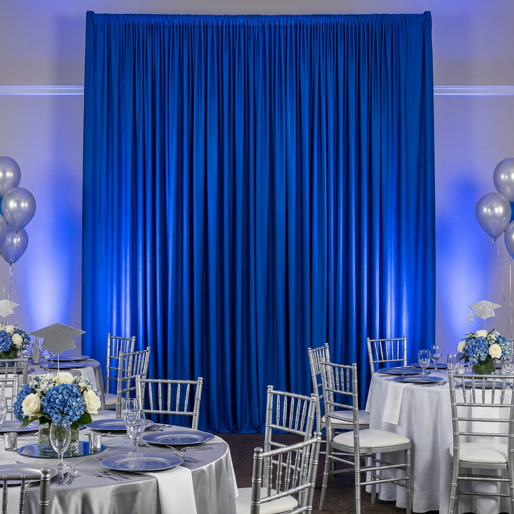Spandex 4-way Stretch Drape Curtain 12ft H x 60