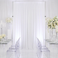 Spandex 4-way Stretch Drape Curtain 12ft H x 60" W - White - CV Linens
