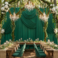 Spandex 4-way Stretch Drape Curtain 10ft H x 60" W - Emerald Green - CV Linens