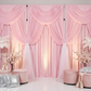Spandex 4-way Stretch Drape Curtain 10ft H x 60" W - Pink - CV Linens