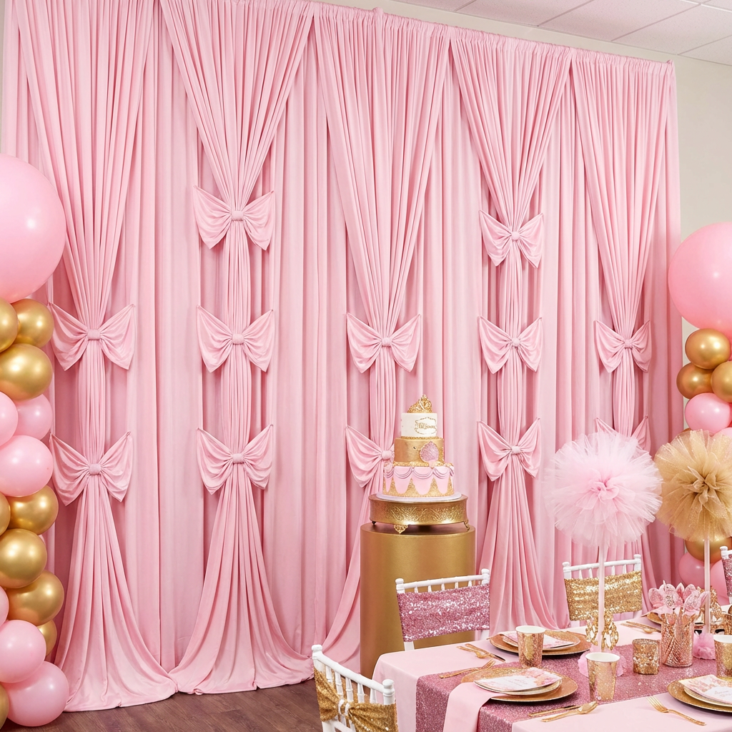 Spandex 4-way Stretch Drape Curtain 12ft H x 60