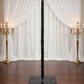 Lifestyle_Front_Black Spandex Upright Pole Cover Size: 10 ftlighting