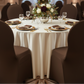 Lifestyle_Front_Chocolate Brown Spandex Banquet Chair Cover