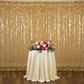 Lifestyle_Front_Gold Large Payette Sequin Drape/Backdrop panel Size: 10 ft H X 52 in W