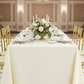 Lifestyle_Front_Ivory Premium Polyester King ( Corners) 108" x 156" Rectangular Tablecloth