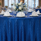 Lifestyle_Front_Royal Blue Glitz Sequins Round Tablecloth Size: 132 in