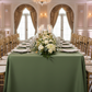 Lifestyle_Front_Willow Green Rectangular Oblong Premium Polyester Tablecloth Size: 90 X 156 in
