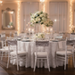 Silver Sequin Chair Bands - Event Setup