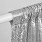 Glitz Sequin Mesh Net 10ft H x 52" W Drape/Backdrop panel - Silver - CV Linens