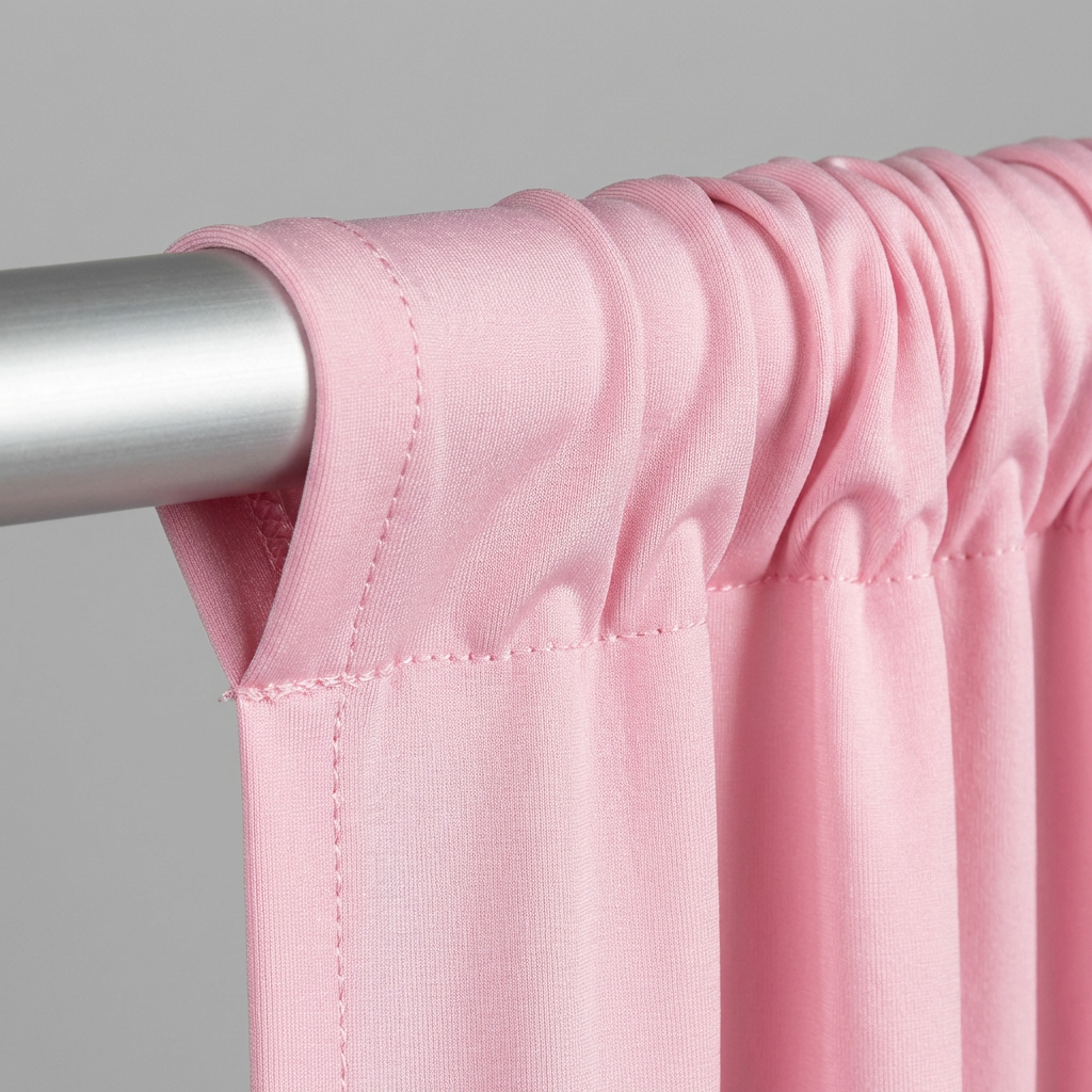 Spandex 4-way Stretch Drape Curtain 10ft H x 60" W - Pink - CV Linens