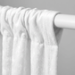 Velvet 10ft H x 52" W Drape/Backdrop Curtain Panel - White - CV Linens