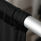 Spandex 4-way Stretch Drape Curtain 12ft H x 60" W - Black - CV Linens