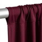 Spandex 4-way Stretch Drape Curtain 12ft H x 60" W - Burgundy - CV Linens