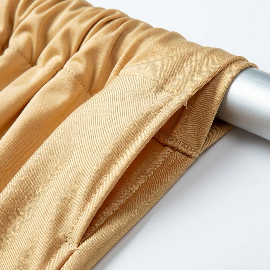 Spandex 4-way Stretch Backdrop Drape Curtain 12ft H x 60" W - Champagne - CV Linens
