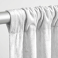 Velvet 12ft H x 52" W Drape/Backdrop Curtain Panel - White - CV Linens